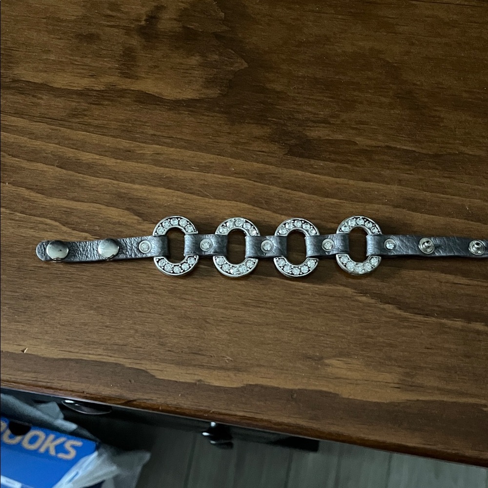 Silver and Black Women's Bracelet
